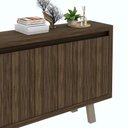 Ver imagem 2 de Balcão para Escritório com 3 Portas Nogal-fendi