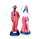 Ver imagem 1 de Casal de Malandros em Resina Zé e Maria Navalha Casal de Malandros:branco Bengala:ze Vermelho e Nava