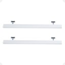 Ver imagem 5 de Kit 02 Prateleiras Suporte Embutido 120x14x3cm Branca Conceito