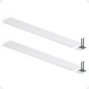 Ver imagem 7 de Kit 02 Prateleiras Suporte Embutido 120x14x3cm Branca Conceito