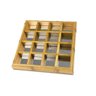 Caixa para 16 Cápsulas Dolce Gusto Bambu Espelhada 25cmx25cmx4cm Rojemac - 3