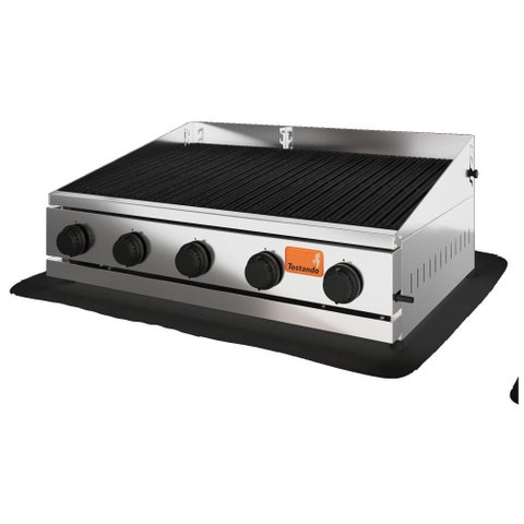 Charbroiler a Gás Tostando 90cm Grelha Ferro Fundido Mesa Frisada CHR90F