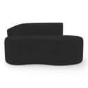 Ver mais imagens de Kit 02 Sofás Orgânicos Living Bob 145cm 02 Lugares com 02 Almofadas Bouclê Preto - Abmaza