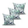 Kit Almofada Vivace Floral 3 Unidades 45cm x 45cm Tecido Jacquard com Refil de Silicone Super Macio - 1