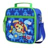 KIT Bolsa Térmica Infantil Lancheira + Squeeze + 4 Potes Escola Menino - Azul - Cachorro - 7