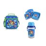 KIT Bolsa Térmica Infantil Lancheira + Squeeze + 4 Potes Escola Menino - Azul - Cachorro - 1