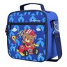 KIT Bolsa Térmica Infantil Lancheira + Squeeze + 4 Potes Escola Menino - Azul - Cachorro - 9