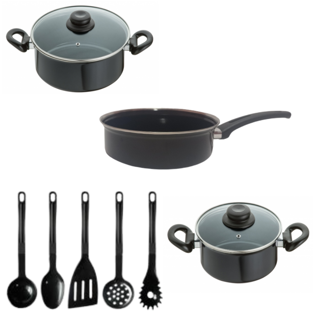 Kit Jogo de Panelas 8 Peças Esmaltada Indução Cooktop Jjb - 1