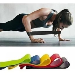 5 Faixas Elásticas Exercício Resistance Belt Fisioterapia - 3