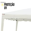 Ver imagem 3 de Tenda Gazebo Articulada 3x3 M com 2 Paredes Alumínio Barraca Praia Camping Sanfonada Bolsa Importway