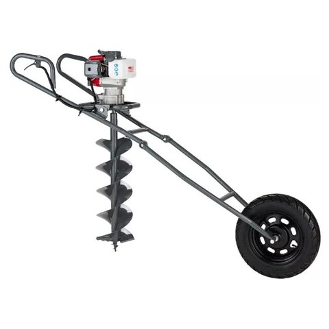 Carrinho Quadro para Perfurador de Solo Branco com Roda Branco