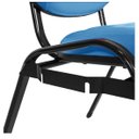 Ver imagem 4 de 02 Cadeiras Empilhável para Igrejas Evangélicas Linha Holy Azul