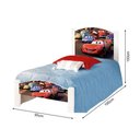 Ver imagem 4 de Cama Infantil Solteiro Carros Colchão Branco