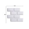 Kit 40 Placas PVC 3d Revestimento De Parede Tijolinho Decorativo 25 cm - 3