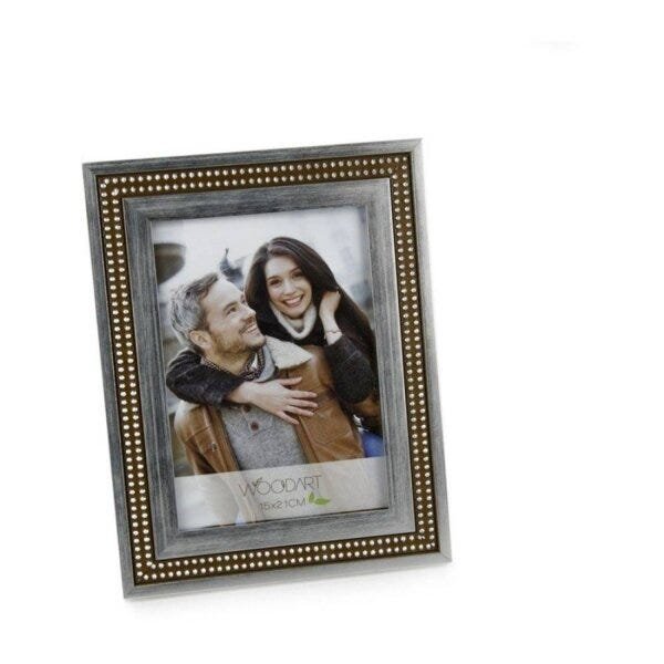 Porta Retrato Strass Prateado 10cmx15cm Rojemac - 1