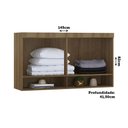 Ver imagem 3 de Armário Aéreo Maleiro Modulado 2 Portas 145cm Veneza Luciane Móveis