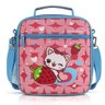 KIT Bolsa Térmica Infantil Lancheira + Squeeze Escola Menina - Rosa - Gato - 4