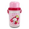 KIT Bolsa Térmica Infantil Lancheira + Squeeze Escola Menina - Rosa - Gato - 7