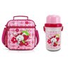 KIT Bolsa Térmica Infantil Lancheira + Squeeze Escola Menina - Rosa - Coelho - 1