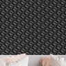 Papel de Parede 3d Auto Adesivo Geométrico Efeito Ondulado Cinza Escuro Fio Gold Lavavel Quarto 18m - 7