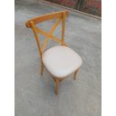 Ver imagem 6 de Cadeiras de Jantar Estofadas Prime Wood com Encosto em X - Cor Mel (kit com 2 Cadeiras)