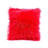 Almofada Vermelha Pelo Longo Pelúcia 45cm com Kit com 2 Unidades com Refil de Silicone Macio - 3