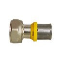 Ver imagem 1 de Conector Fêmea Móvel Prensar Gás 20mmx3/4" Multicamada Sferagas Kit com 10 Unidades