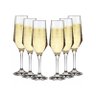 Kit 6 Taças Champagne Cristal Buffet Vidro Liso 186 Ml Nadir - 1