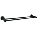 Ver imagem 1 de Suporte Porta Toalha Duplo Toalheiro Preto Fosco 60cm Aço Inox Porta Toalha Banho Acessorio Banheiro