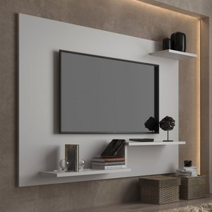 Painel para Tv até 43 Polegadas Denver 3 Prateleiras Branco - Jcarvalho