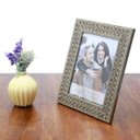 Ver imagem 2 de Porta Retrato Palha Escura 13cmx18cm Rojemac
