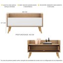 Ver imagem 3 de Gabinete Armário Banheiro 80cm com Pés Retrô Multimóveis Rustic/Branco/Natural