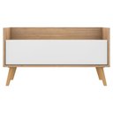 Ver imagem 6 de Gabinete Armário Banheiro 80cm com Pés Retrô Multimóveis Rustic/Branco/Natural