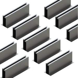 Estrutura Suporte Mini Trilho Fixador Placa Painel Solar Alumínio e Inox Telha Metálica | Perfil Mas