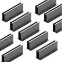 Ver imagem 1 de Estrutura Suporte Mini Trilho Fixador Placa Painel Solar Alumínio e Inox Telha Metálica | Perfil Mas