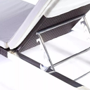 Ver imagem 2 de Espreguiçadeira Piscina Luxo Fibra Sintetica Com Almofada