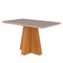 Ver imagem 2 de Conjunto Sala de Jantar Mesa Maite com 4 Cadeiras Paola Cimol Nature/Off White/Nude Maite com Paola