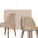 Ver imagem 6 de Sala de Jantar Mesa Florida 220cm Tampo Barril Laminado e 8 Cadeiras Suiça