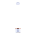 Ver imagem 1 de Luminária Pendente Lagos Detalhe Madeira Cozinha Bancada E27:Branco/110V/220V
