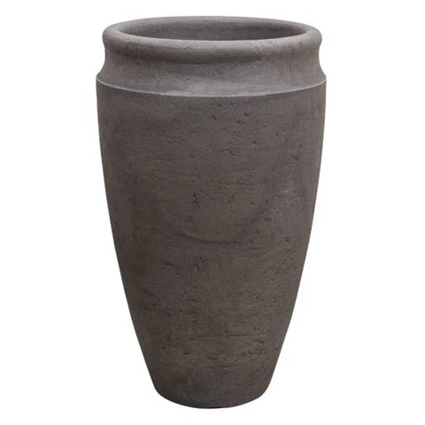 Vaso Antique Cilíndrico 44 (70l) Preto Ardósia Japi