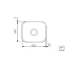 Ver imagem 1 de Cuba Retangular Standard Aco Inox 40x34 Polido Tramontina