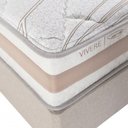 Ver imagem 2 de Colchão Kingsize Molas Ensacadas Dupla Face 150kg Herval 1,93x2,03 Cor Branco e Bege