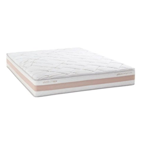 Colchão Kingsize Molas Ensacadas Dupla Face 150kg Herval 1,93x2,03 Cor Branco e Bege