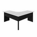 Ver imagem 3 de Mesa Angular New City Pé Painel 160 cm Cinza Cristal/Preto Gebb Work