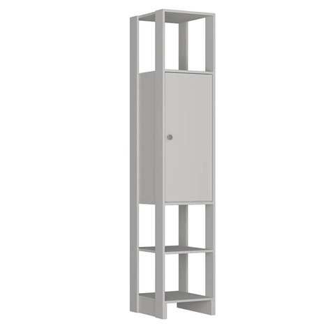 Closet 40cm 1 Porta 2 Prateleiras 3 Nichos Branco Yes Ey1070