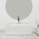 Ver imagem 3 de Kit Cuba Pia Louça Cerâmica Banheiro C/ Torneira e Válv S30