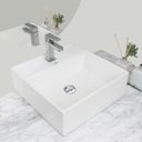 Ver imagem 1 de Kit Cuba Pia Louça Cerâmica Banheiro C/ Torneira e Válv S30