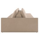 Ver imagem 6 de Sofá Ilha Modular com Puff para Sala Living 392cm Georgia K04 Veludo Bege - Mpozenato