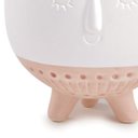 Ver imagem 2 de Cachepot Em Cerâmica Branco e Rosê 12,5 x 16,5cm D'Rossi