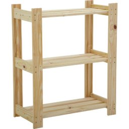 Estante para Livros 90 x 75 cm com 3 Prateleiras Modulare Natural Tramontina - 1